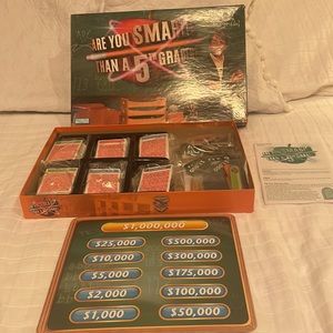 Are you smarter than a fifth grader? Family board game complete Parker brothers